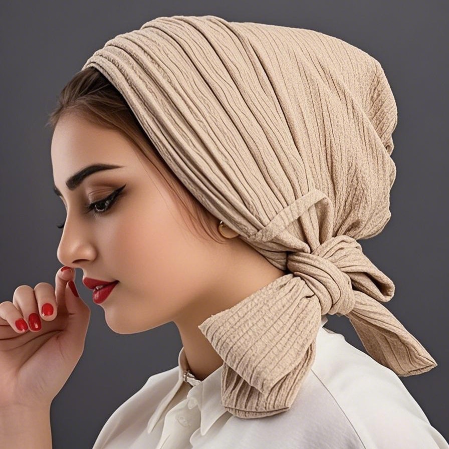Women'S Fashion Hats - Chapeau Turban de luxe avec nœud
