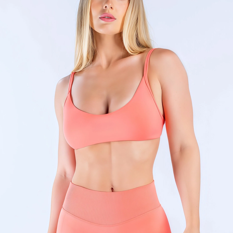 Bra Top Seamless - HISTELLO Impact Scoop Neck Bra pour