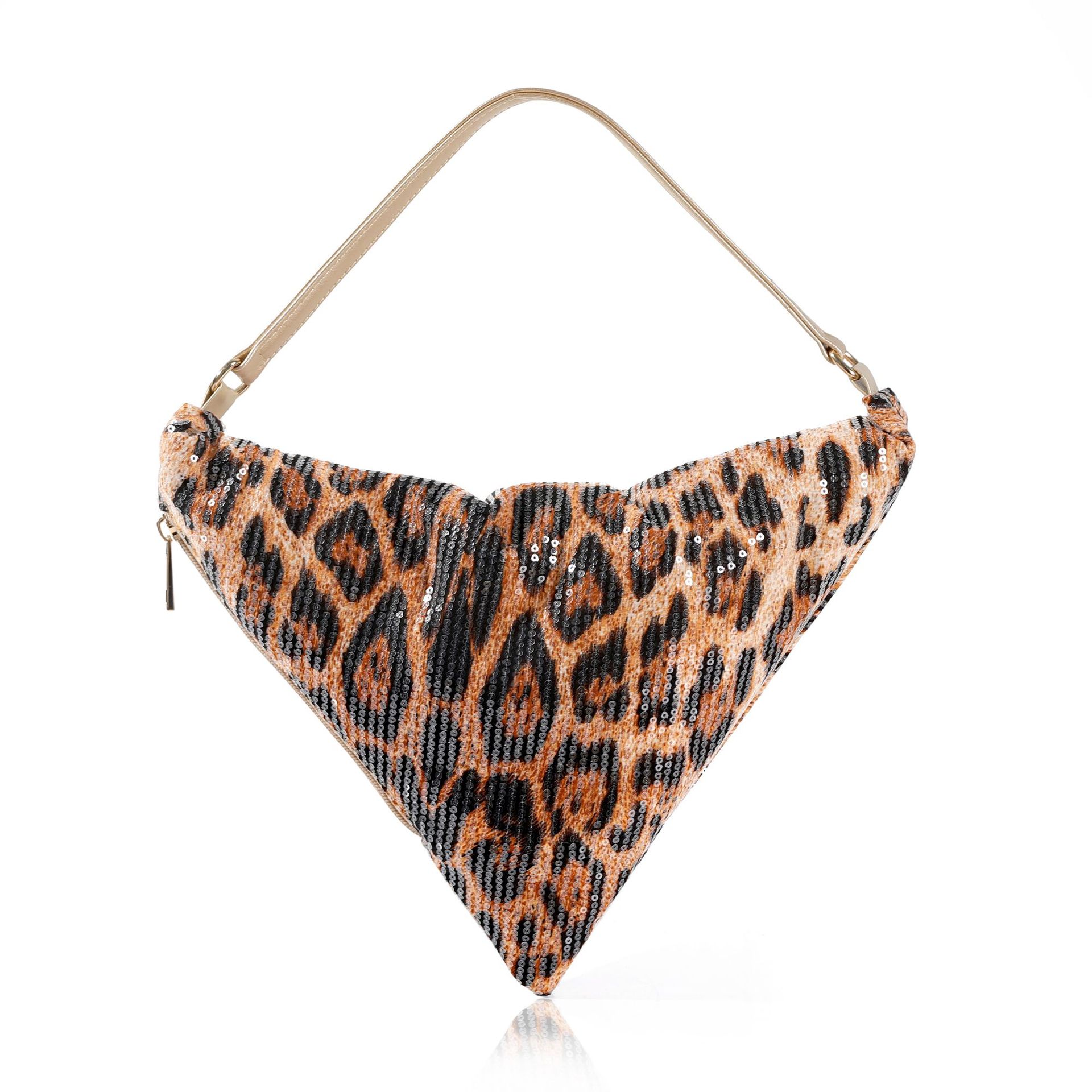 Women'S Fashion Trends 2026 Spring Summer - Sac croissant imprimé léopard, sac à