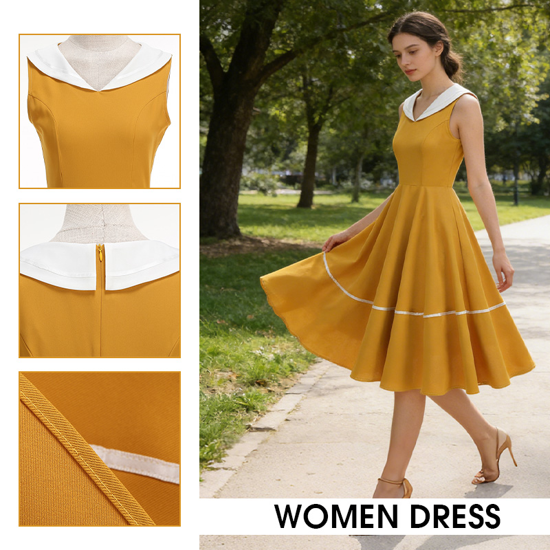 Women'S Fashion In The 50S - Robe rétro style marine, nouvelle collection
