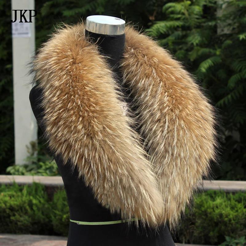 Women'S Fashion Quilted Jacket - Col en fourrure naturelle véritable fourrure