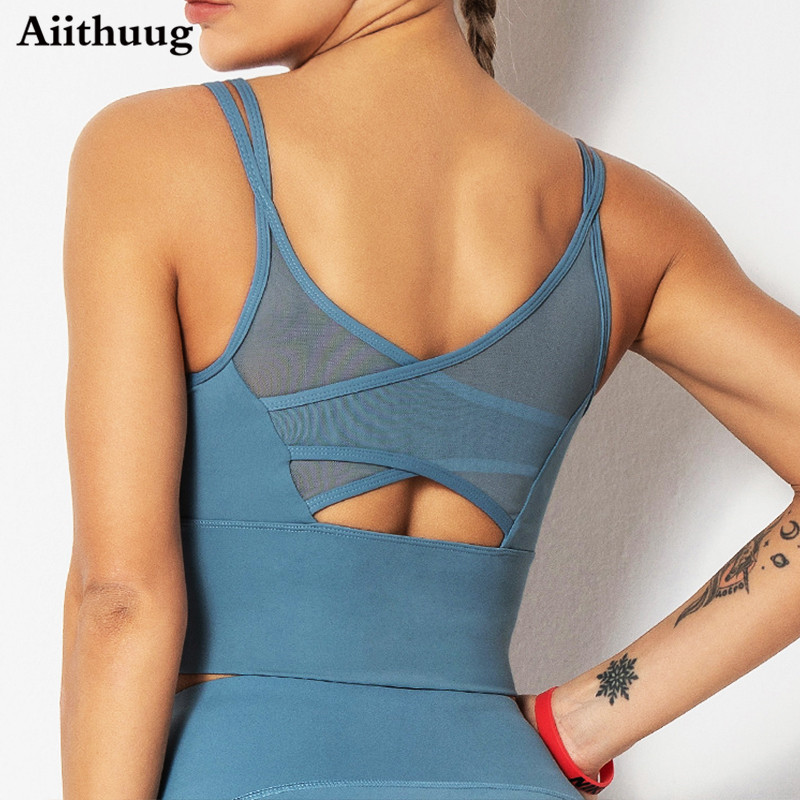 Bra Top Seamless - Aiithuug Yoga soutiens-gorge Fitness chemises hauts