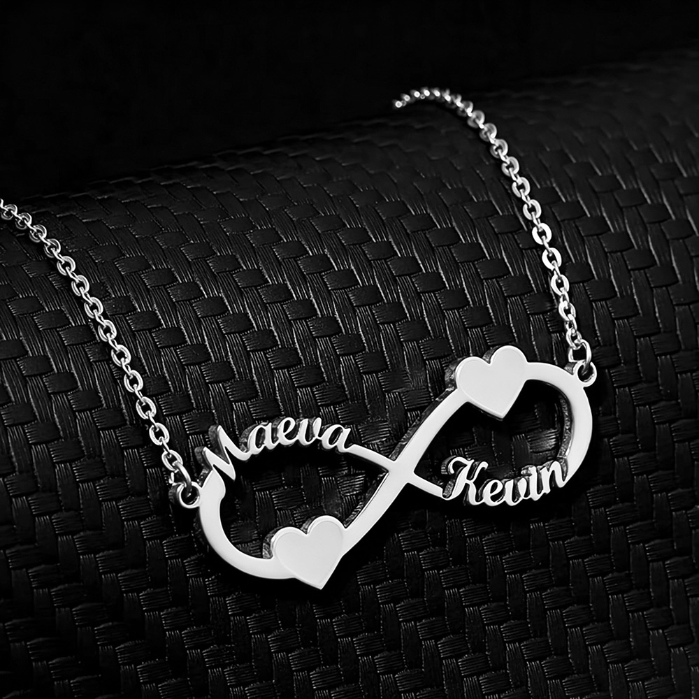 Women Fashion Names - Collier avec nom personnalisé, pendentif en