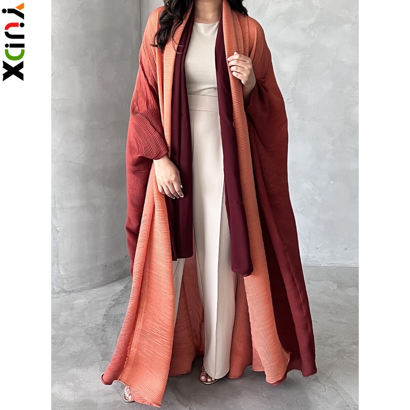 Women'S Fashion Quilted Jacket - YUDX-Veste Plissée à Manches Chauve-Souris pour