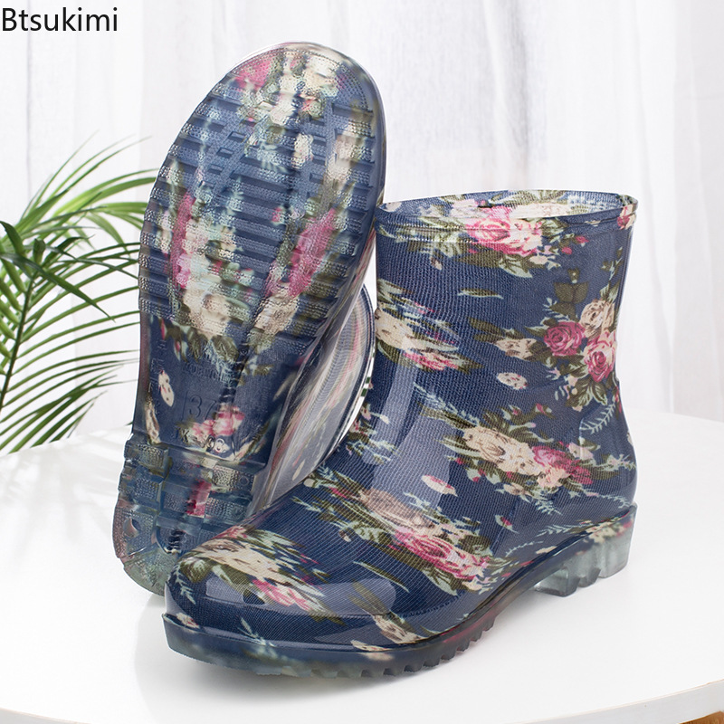 Women'S Fashion Rain Boots - Bottes de pluie imperméables pour femmes,