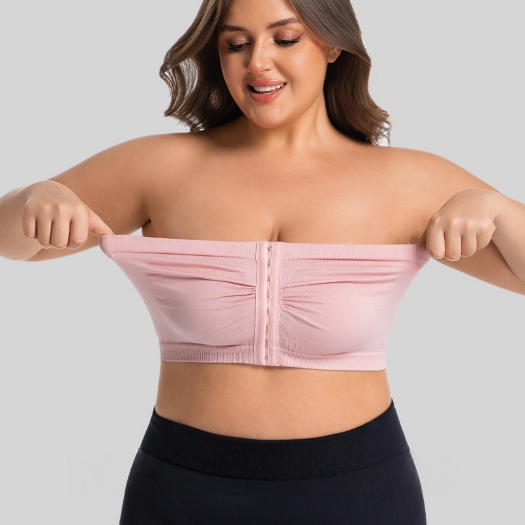 Bra Top Seamless - Soutien-gorge bandeau sans bretelles à fermeture