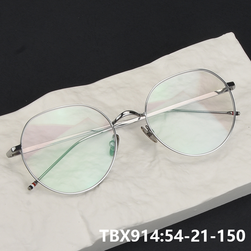 Women'S Fashion York - Grand rond pur titane lunettes cadre