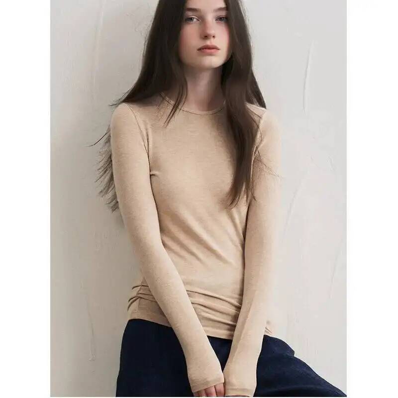 Women'S Fashion Q - Haut à manches longues en mélange