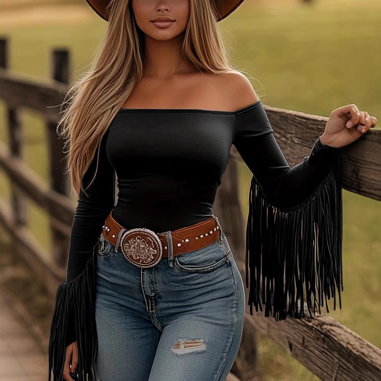 Blouse pour femme à franges, s - Women Fashion Styles avis et prix