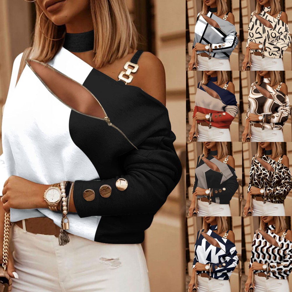Chemisier femme à épaules dénu - Women Fashion Styles avis et prix