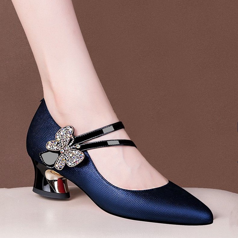 FHC – talons mi-hauts en cuir  - Women'S Fashion Vogue avis et prix