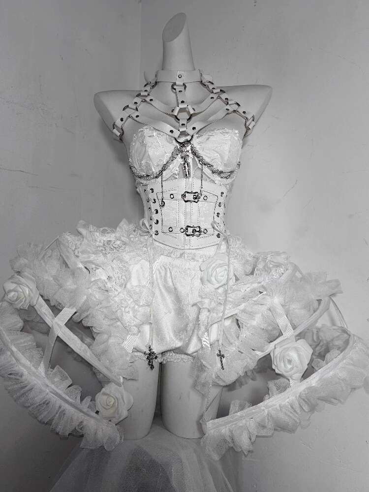 Costume Lolita en os de fleur, - Corset Top Boned avis et prix