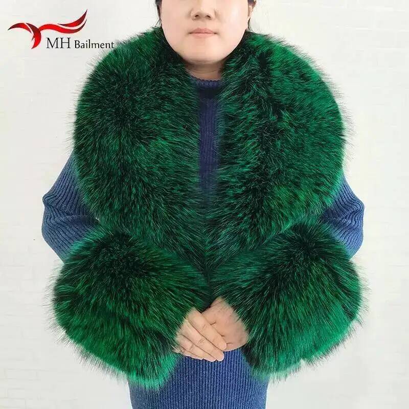Grand foulard en fausse fourru - Women'S Fashion Quilted Jacket avis et prix