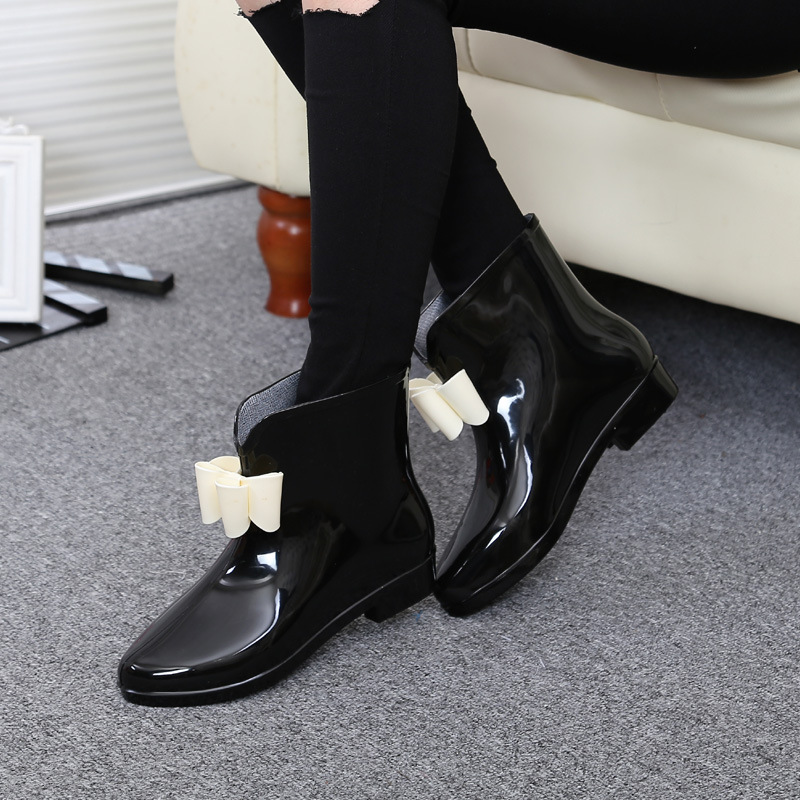 Femmes fleur noeud papillon bo - Women'S Fashion Rain Boots avis et prix