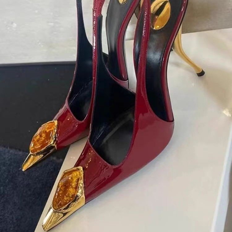 Escarpins en cuir verni à bout - Women'S Fashion Q avis et prix