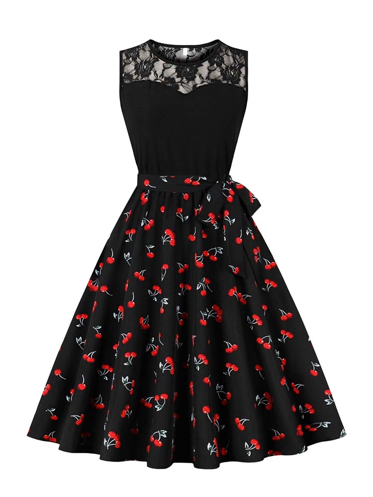 Robe mi-longue plissée taille  - Women'S Fashion In The 50S avis et prix