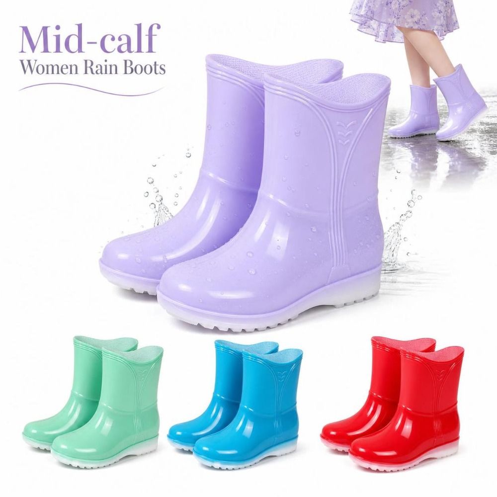 Bottes de pluie mi-mollet pour - Women'S Fashion Rain Boots avis et prix