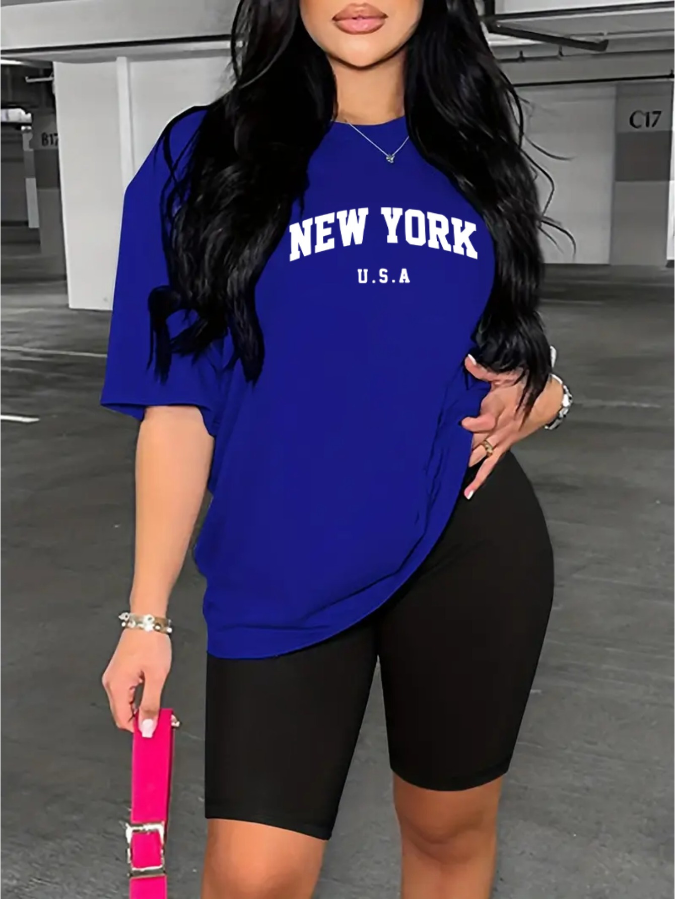 T-shirt en coton imprimé New Y - Women'S Fashion York avis et prix