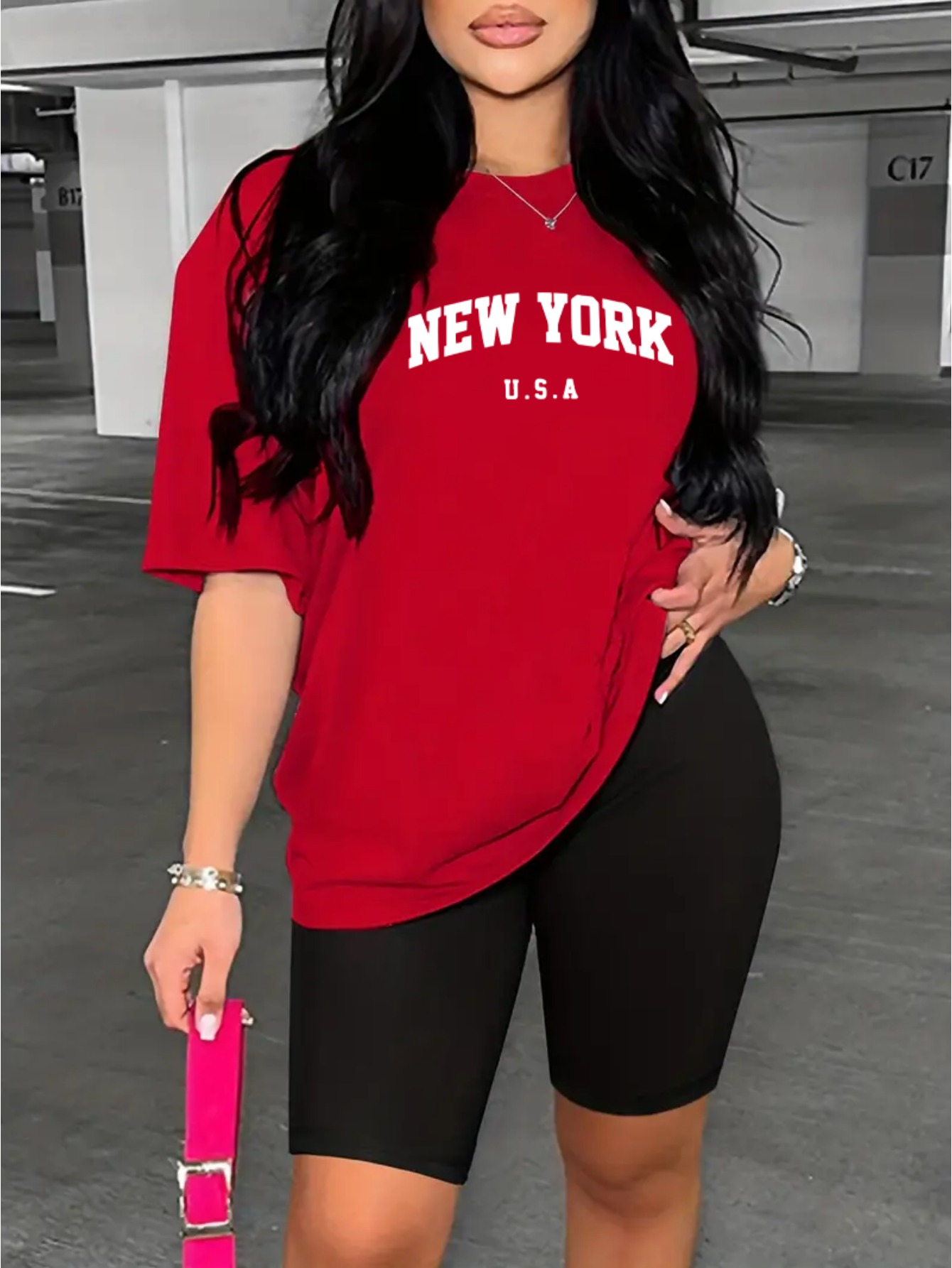 T-shirt en coton imprimé New Y - Women'S Fashion York avis et prix