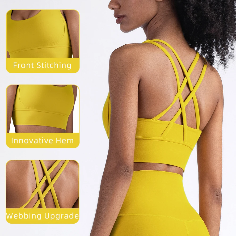 Mode d'été dos croisé femmes S - Bra Top Seamless avis et prix