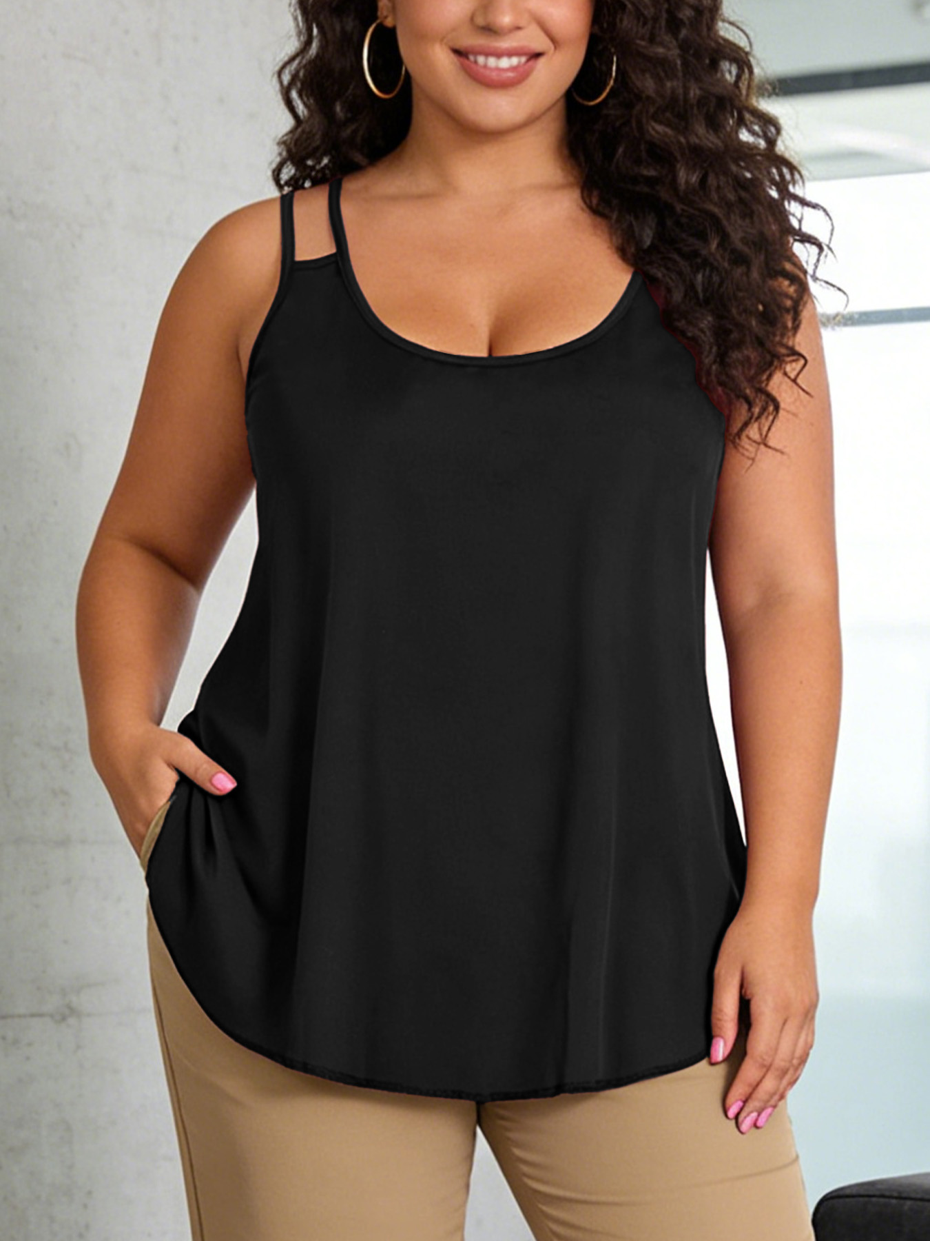 Débardeur Cami Grande Taille p - V Neck Cami Top avis et prix