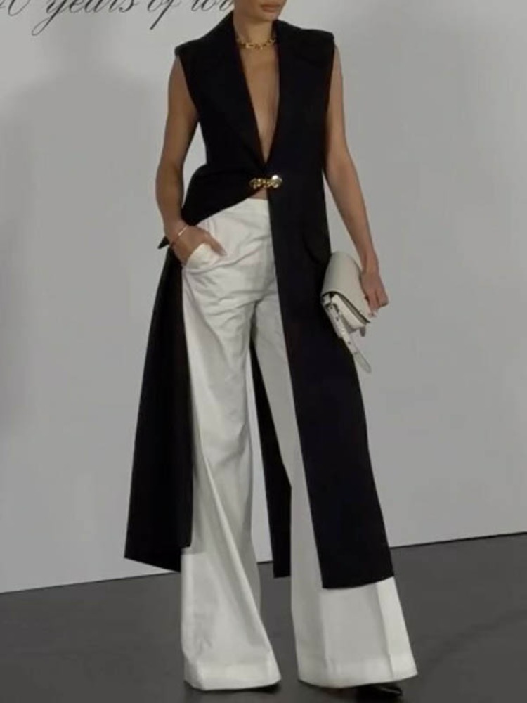 Gilet long sans manches noir u - Women'S Fashion Trends 2026 Spring Summer avis et prix