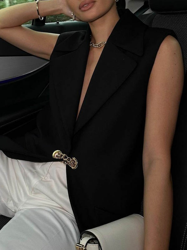 Gilet long sans manches noir u - Women'S Fashion Trends 2026 Spring Summer avis et prix