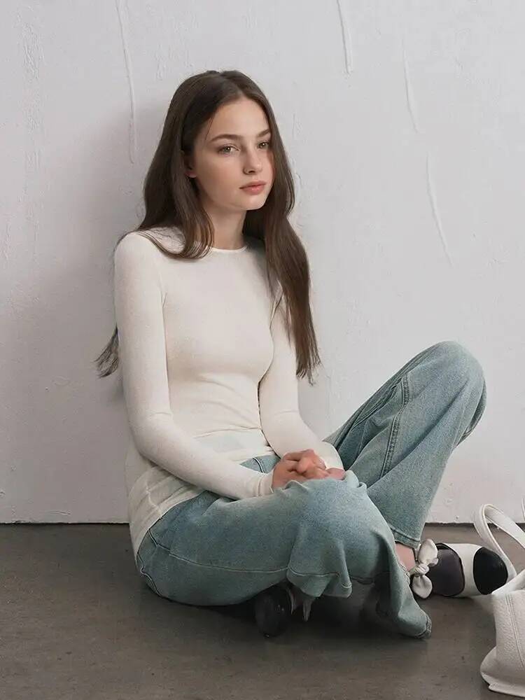 Haut à manches longues en méla - Women'S Fashion Q avis et prix